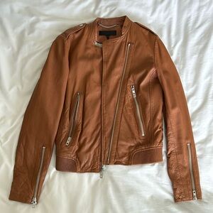 Rag & Bone Tan Leather Jacket